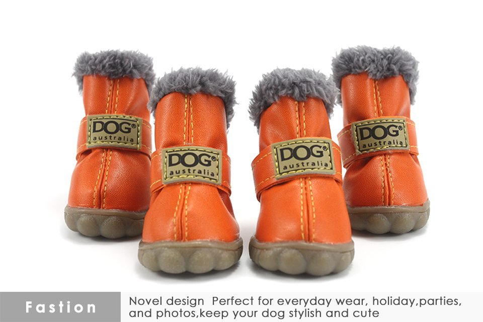 Pet Dog Shoes Winter Super Warm 4pcs/set Dog Boots Cotton Anti Slip XS XXL Shoes For Small Dogs Pet Product Chihuahua Waterproof