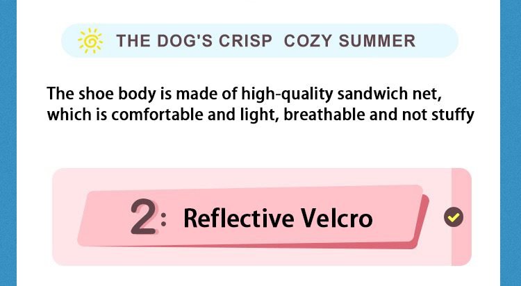 Summer Shoes For Small Dogs Reflective Breathable Mesh Boots Puppy Teddy Bichon Anti-Slip Chihuahua York Pet Dog Shoes Cover