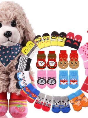 Multiple-multi-colored-dog socks