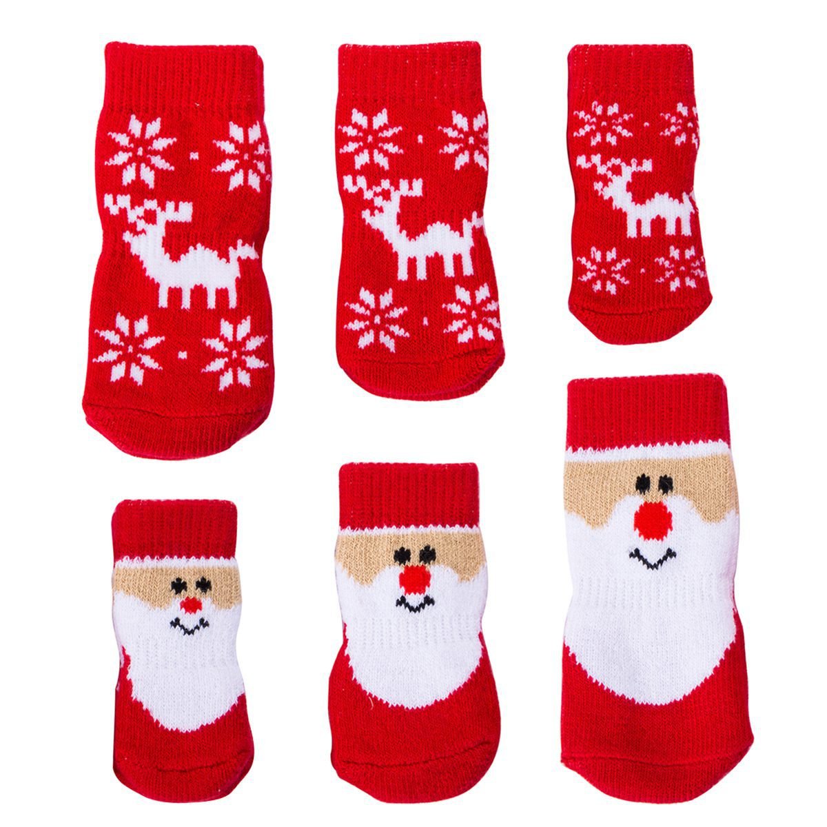 Pets Christmas socks set for small dog cats puppy warm Paw Protector calcetines de perro para skarpetki pieski Meias chaussette