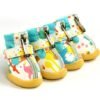 Colorful Painted Graphics Dog Boots