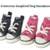 Pink-and-Black-Converse-Inspired-Dog-Sneakers