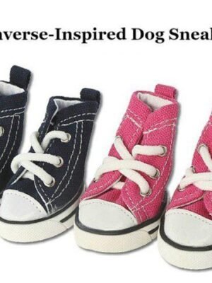 Pink-and-Black-Converse-Inspired-Dog-Sneakers