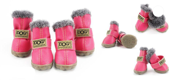 Pink Dog Ugg Booties