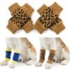 Leopard Print and Blue and yellow dog leg warmers