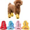 Multi-colored-mesh-dog-sandals