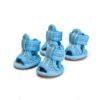 Blue-teal-mesh-dog-sandals