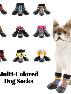 Multi-Colored Dog Socks