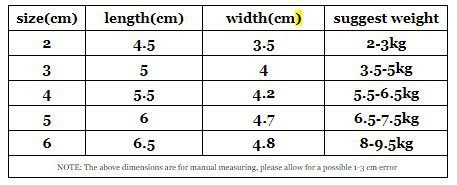 sizing chart