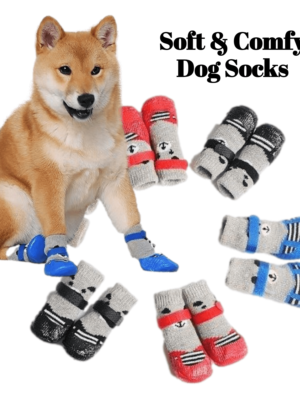 soft and comfy dog socks